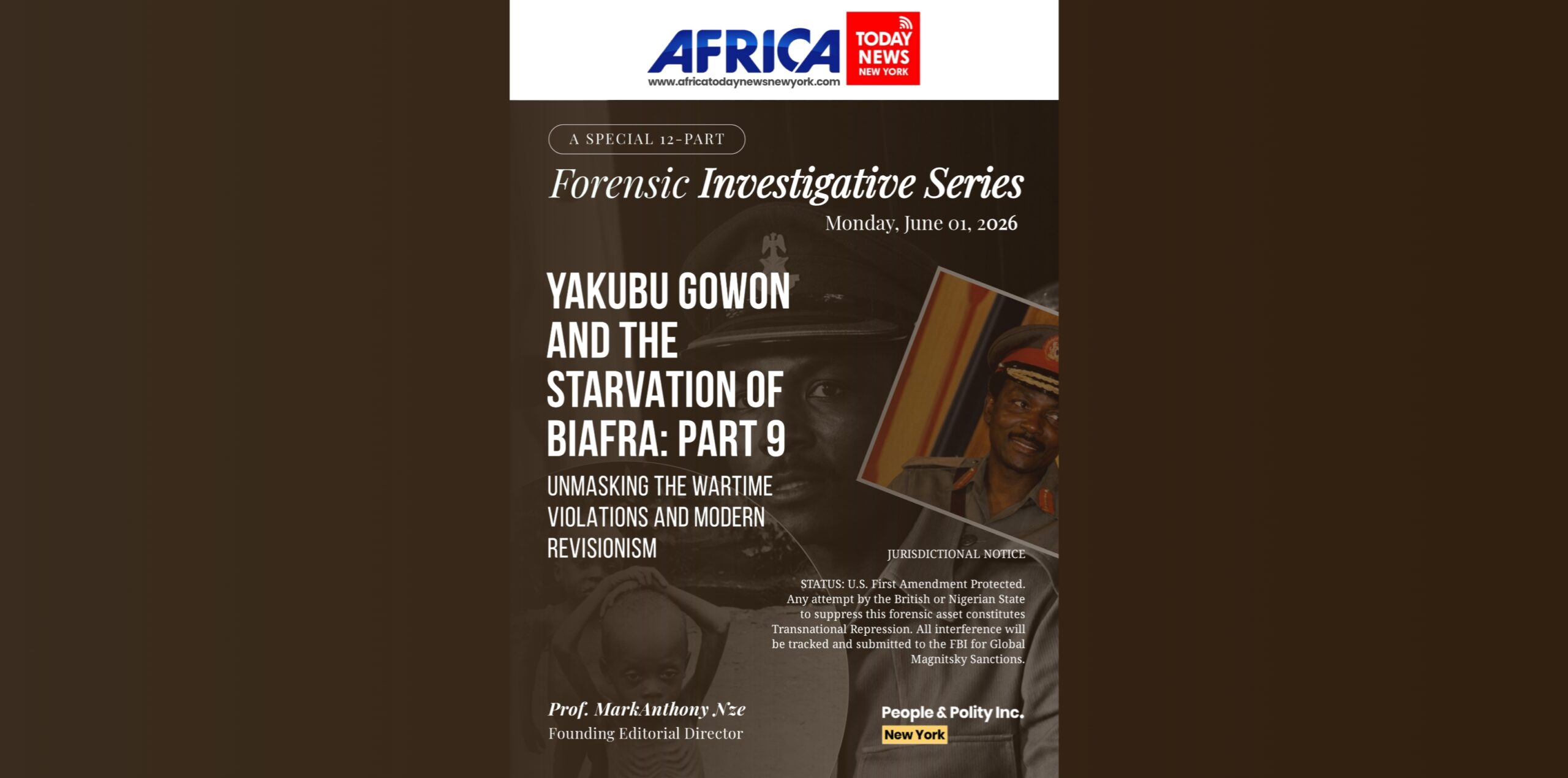Yakubu Gowon And The Starvation Of Biafra: Part 9