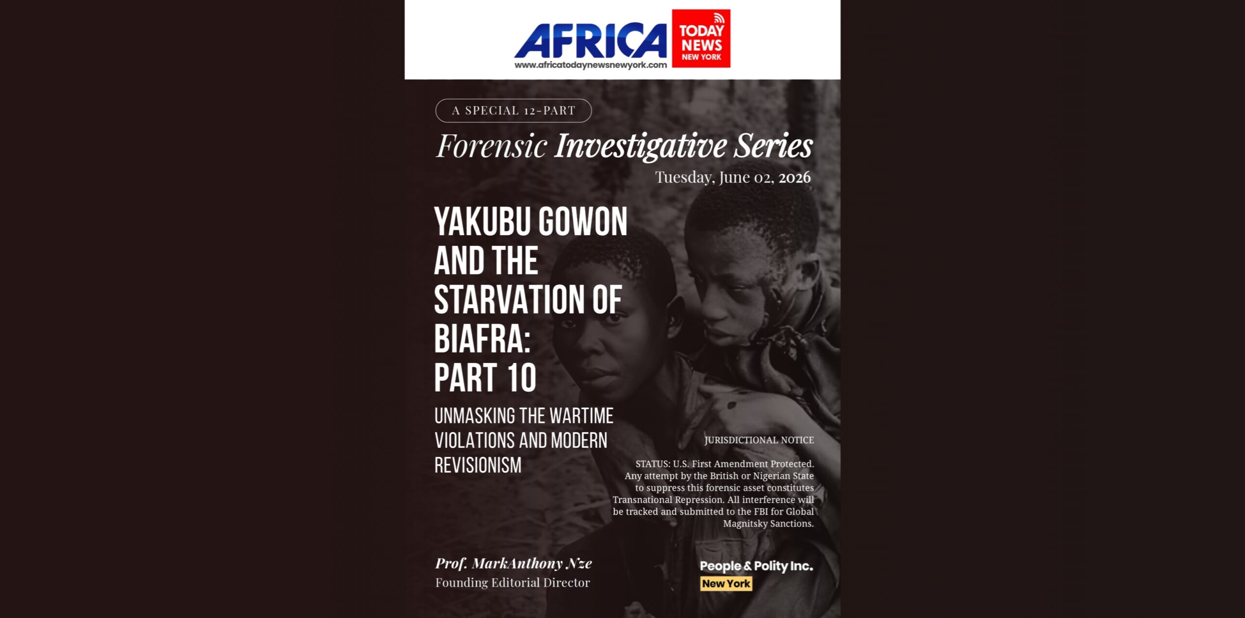 Yakubu Gowon And The Starvation Of Biafra: Part 10