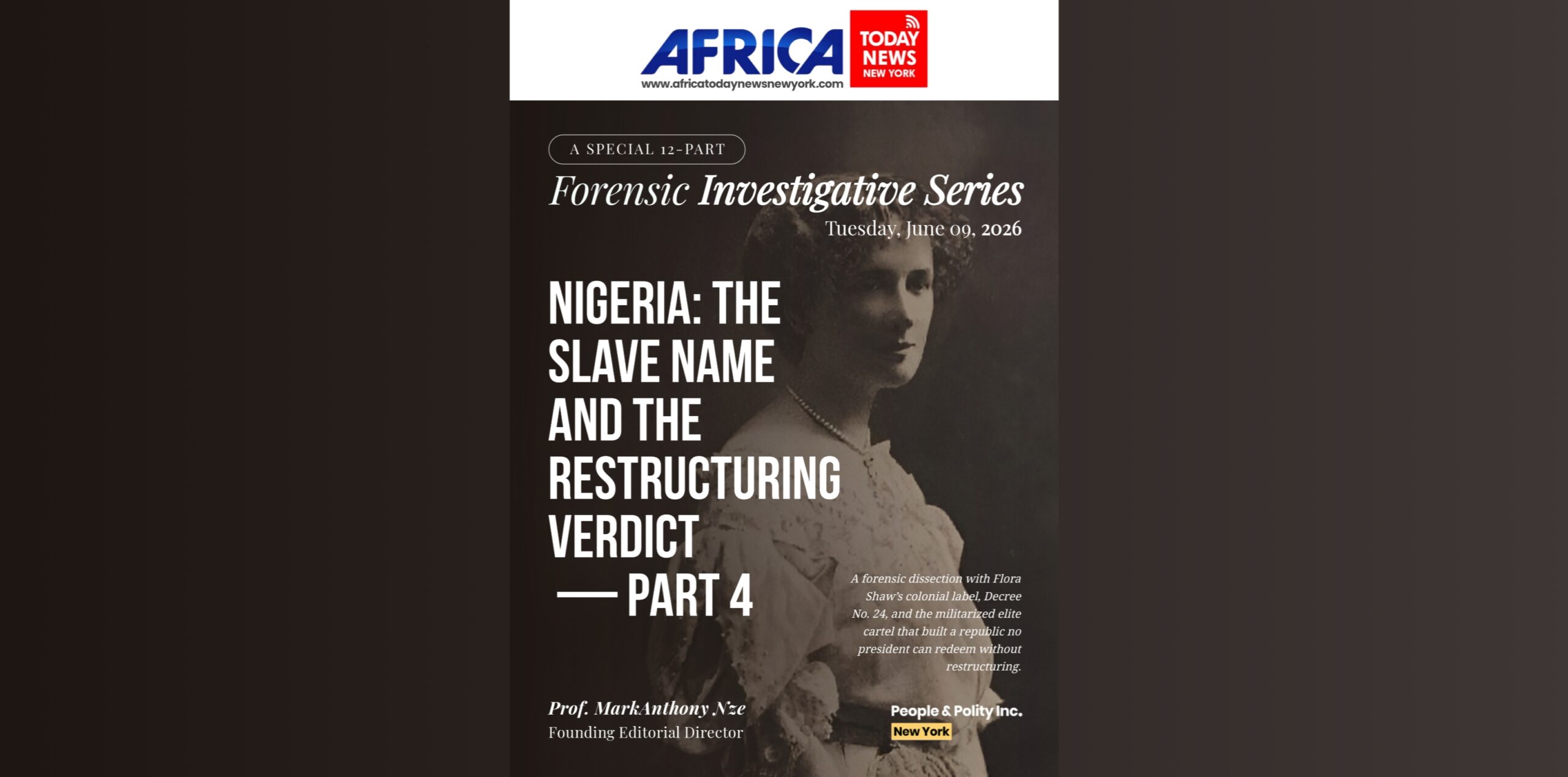 Nigeria: The Slave Name And The Restructuring Verdict — Part 4