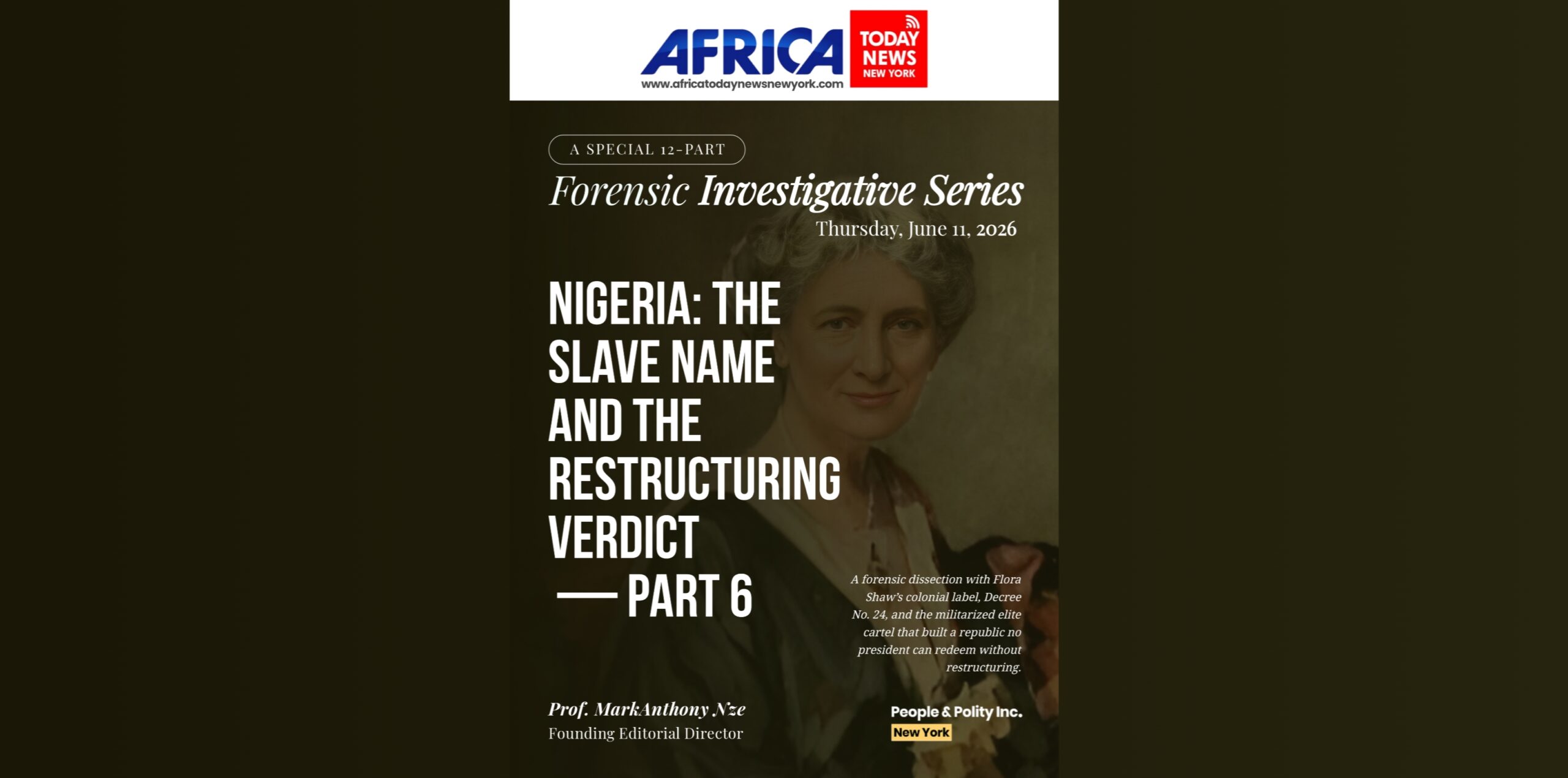 Nigeria: The Slave Name And The Restructuring Verdict — Part 6