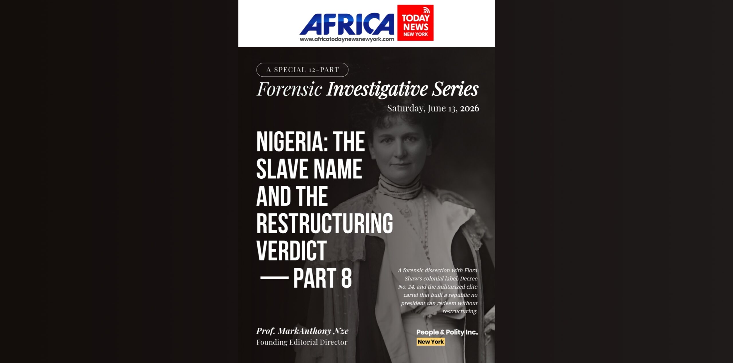 Nigeria: The Slave Name And The Restructuring Verdict — Part 8