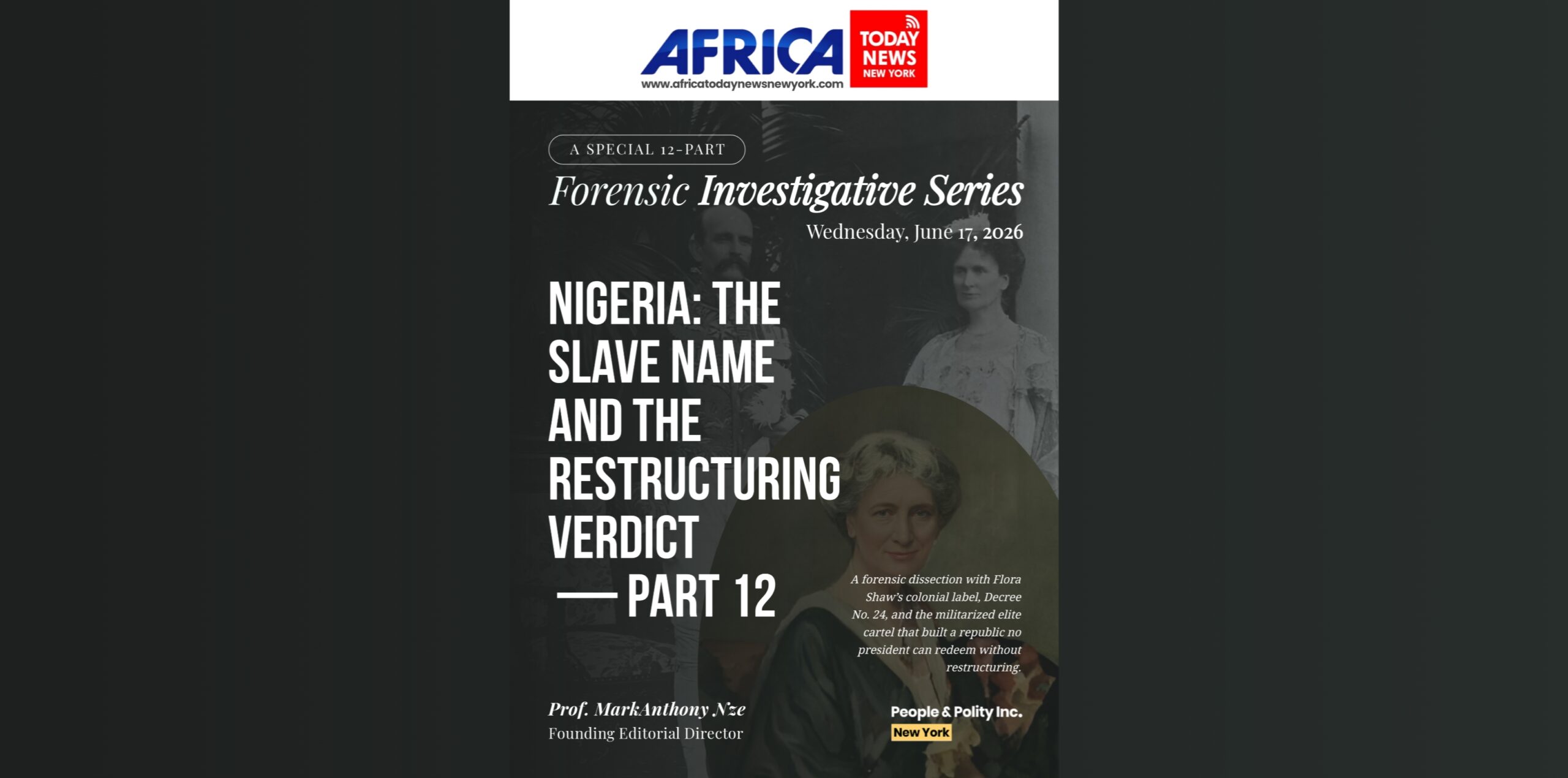 Nigeria: The Slave Name And The Restructuring Verdict — Part 12
