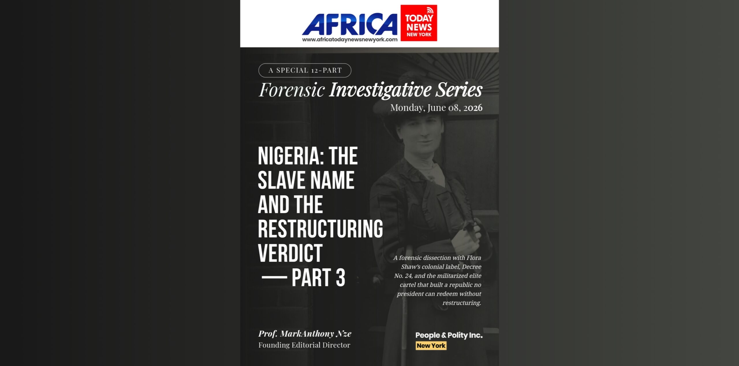 Nigeria The Slave Name And The Restructuring Verdict — Part 3